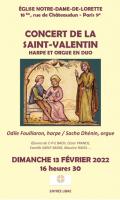 Concert de la Saint-Valentin Harpe et Orgue en Duo
