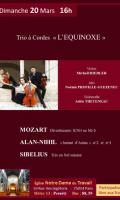 Trio à cordes : Mozart, Alan-nihil, Sibelius