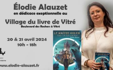 Élodie Alauzet dédicace Le Maître Golem au Salon du...